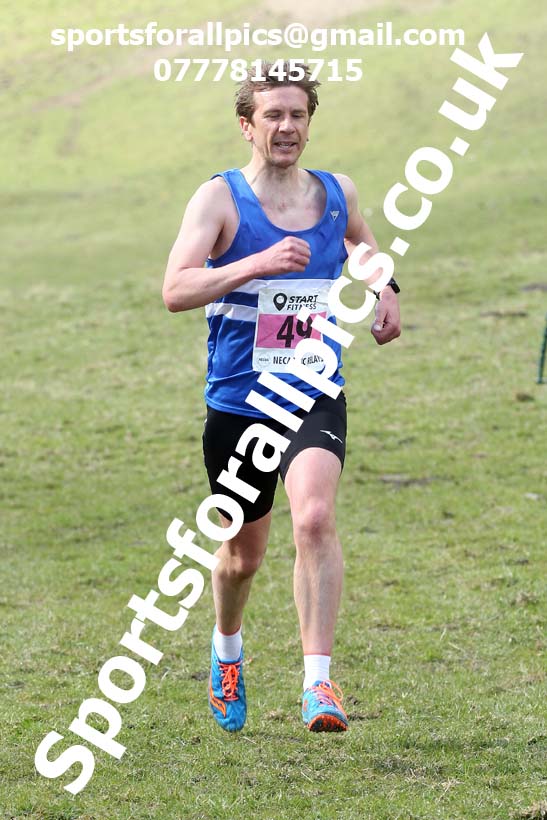 Masters men 2021 NECAA Cross Country Relays, Thornley Farm, Peterlee, Saturday, April 10th. Photo: David T. Hewitson/Sports for All Pics